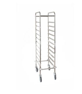 Tablettwagen/Regalwagen, 11 GN 1/1 Tabletts, B 455 mm x T 620 mm x H 1525 mm
