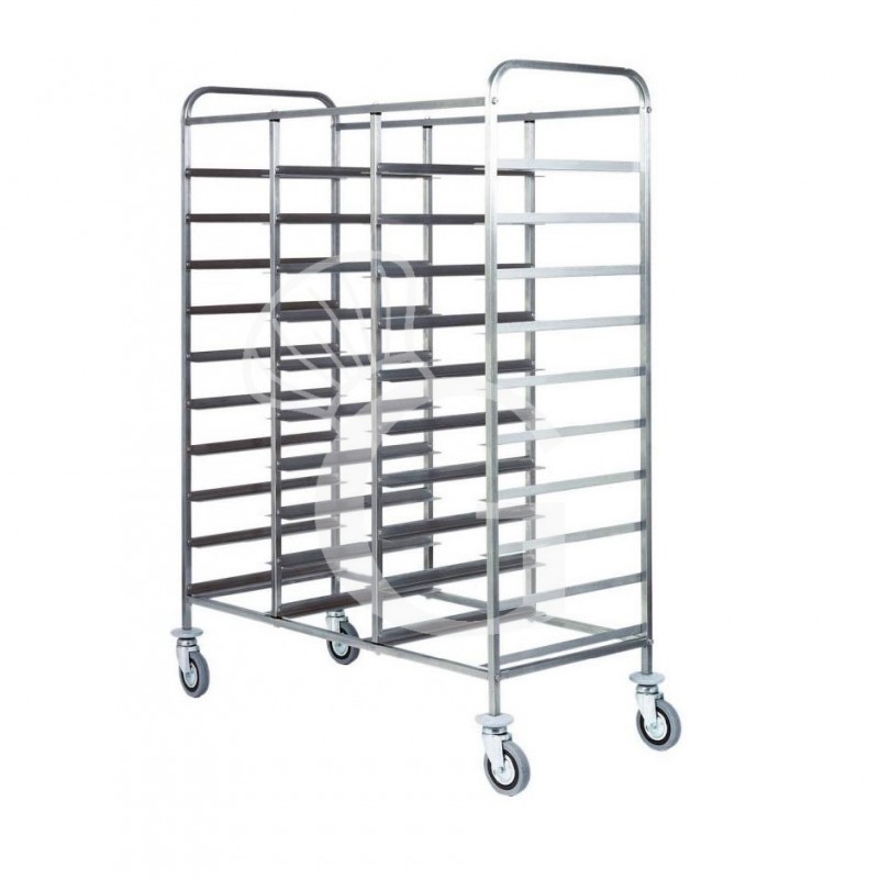 Tablettwagen/Gastronormwagen, 33 GN 1/1 Tabletts, B 1175 mm x T 620 mm x H 1525 mm