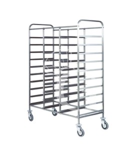 Tablettwagen/Regalwagen, 33 EN Tabletts (maximale Abmessungen: 530 mm x 370 mm), B 1310 mm x T 620 mm x H 1525 mm