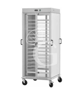 Tellerwagen Schrank, beheizt, 10 GN 2/1 Gitterroste, B 750 mm x T 780 mm x H 1770 mm