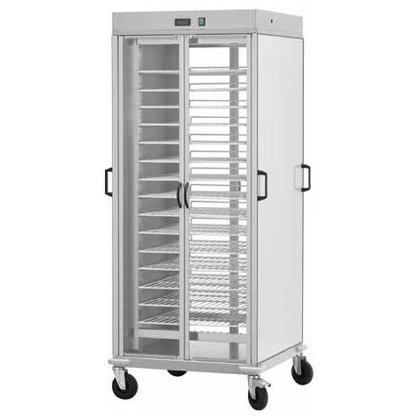 Tellerwagen Schrank, beheizt, 10 GN 2/1 Gitterroste, B 750 mm x T 780 mm x H 1770 mm