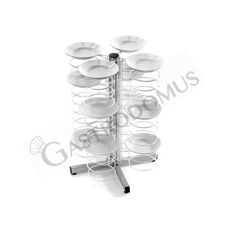 Tellerstapler, Tishmodell, 48 Teller (Durchmesser: 180/230 mm), B 600 mm x T 600 mm x H 830 mm