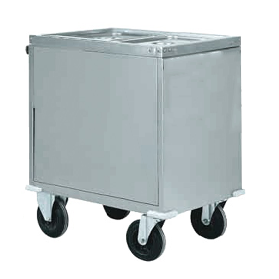 Thermowagen Bain-Marie mit Unterschrank, 2 GN 1/1 Behälter, B 960 mm x T 680 mm x H 920 mm