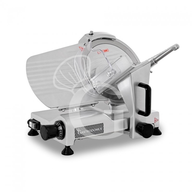 Halbautomatische Schwerkraftschneidemaschine aus eloxiertem Edelstahl, Messerdurchmesser 250 mm - Einphasig