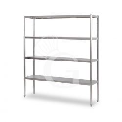 Edelstahlregal (1400 mm x T...