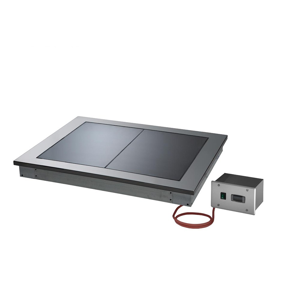 Einbau-Warmhalteplatte, B 810mm x T 640 mm x H 85 mm
