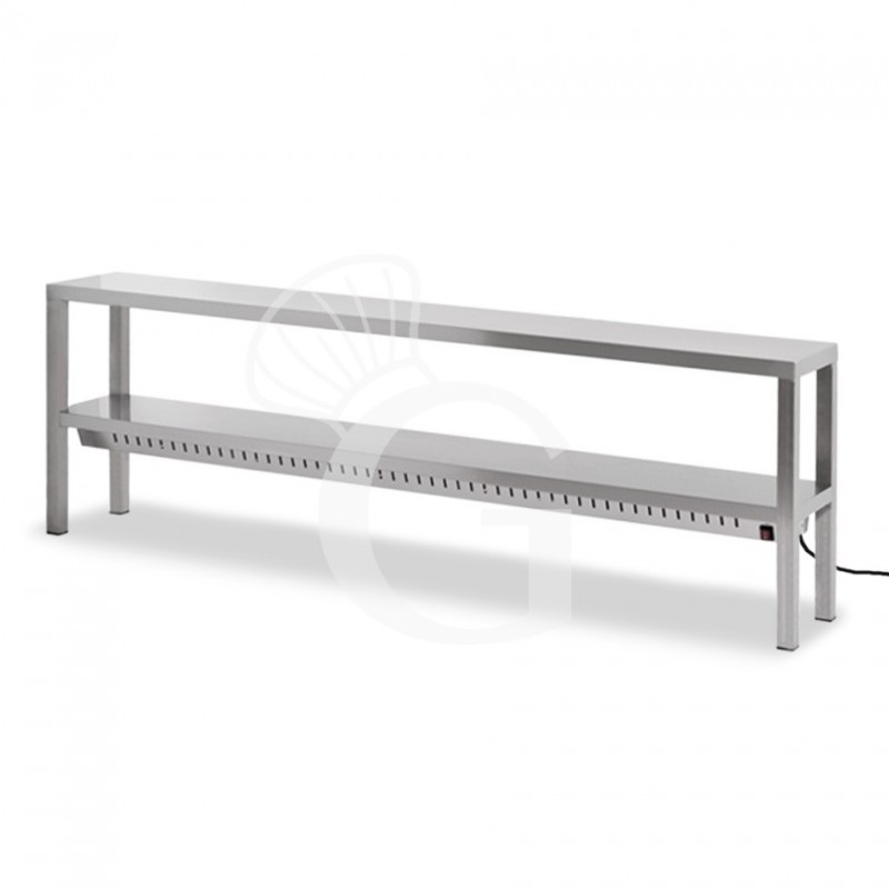 WÄRMEBRÜCKE MIT LAMPEN, 2 ETAGEN B 2000 X T 300 X H 650 MM