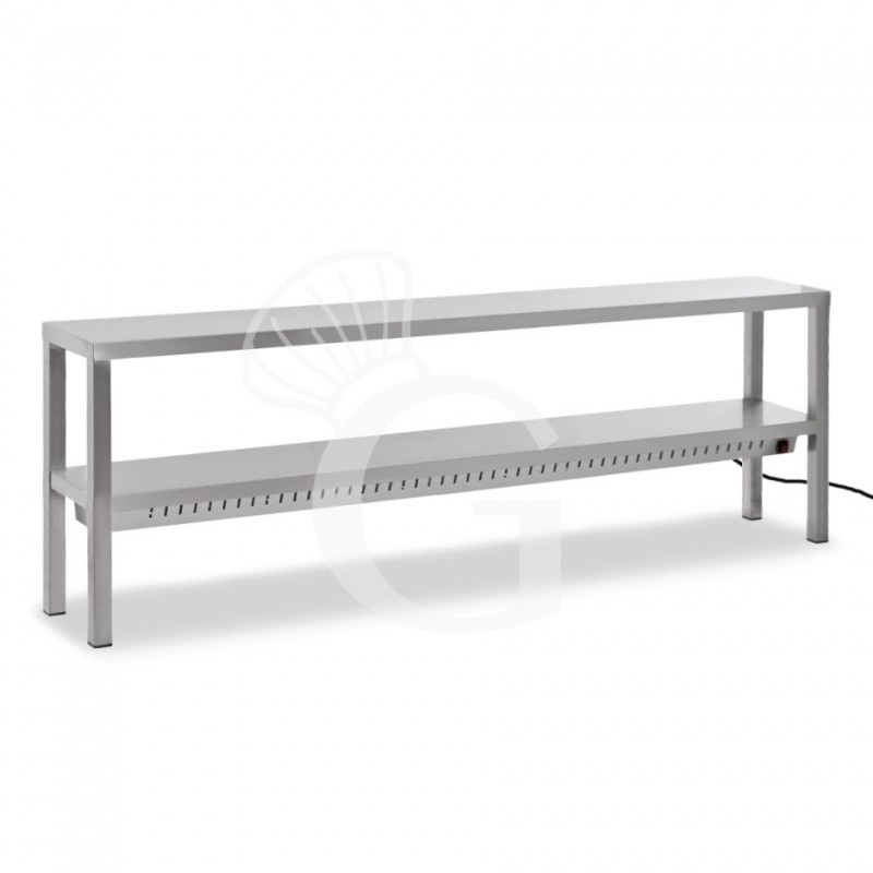 WÄRMEBRÜCKE MIT LAMPEN, 2 ETAGEN B 2000 X T 300 X H 650 MM