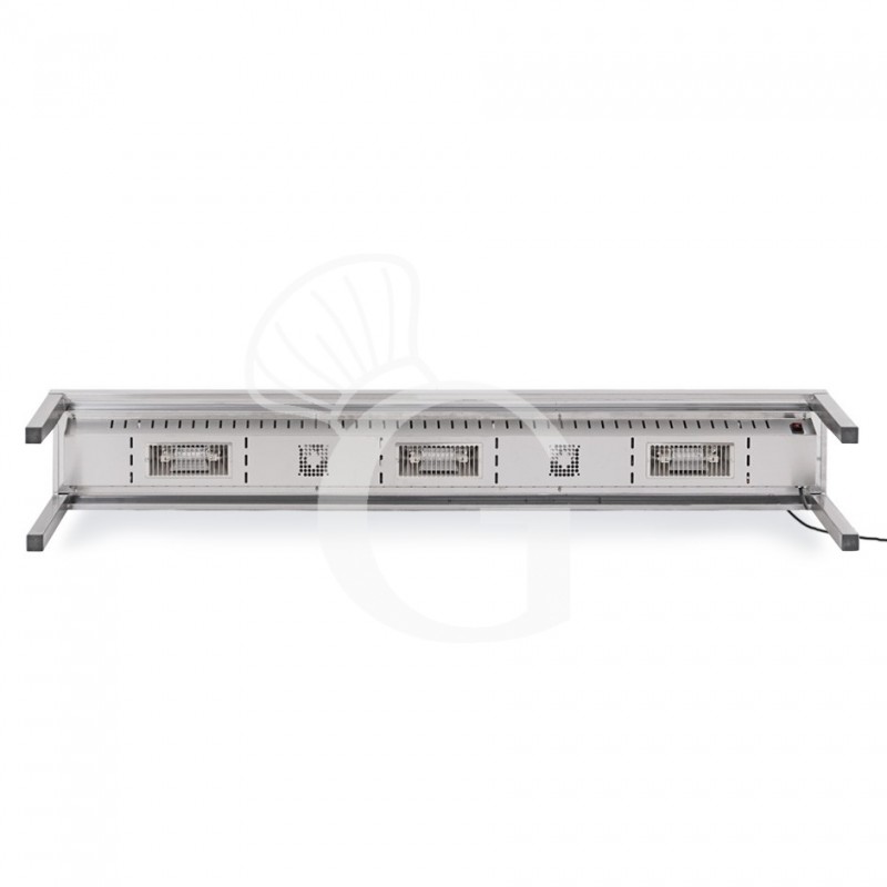 WÄRMEBRÜCKE MIT LAMPE, B 1800 X T 300 X H 350 MM