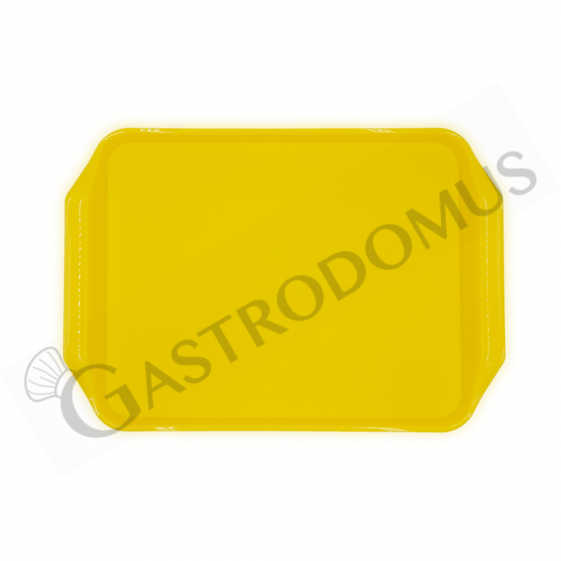 Serviertablett, rechteckig, Polypropylen, gelb, B 430 mm x T 300 mm x H 20 mm