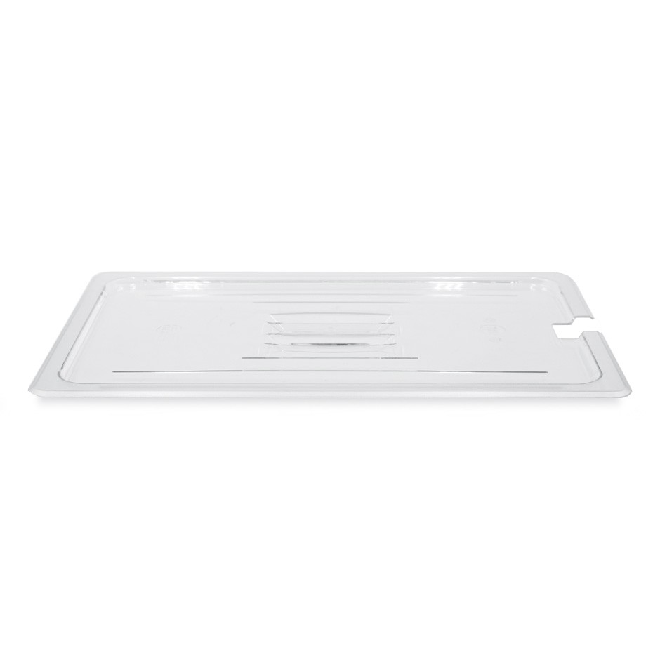 Deckel GN 1/1 mit Loch für Schöpfkelle, Polycarbonat, B 530 mm x T 325 mm