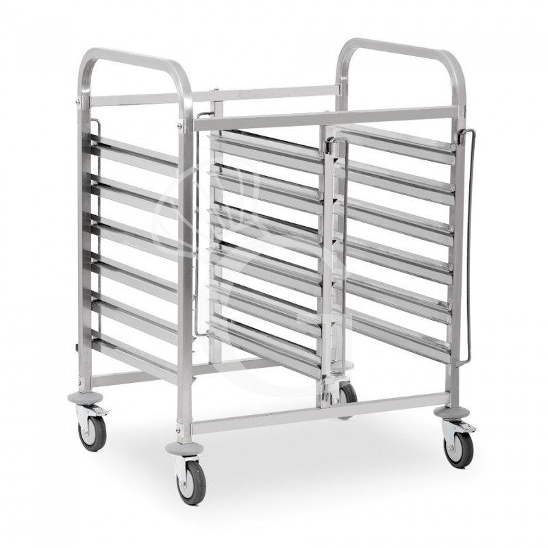 Doppel-Gastronormwagen,  6+6 GN 1/1 Blech, B 750 mm x T 555 mm x H 990 mm