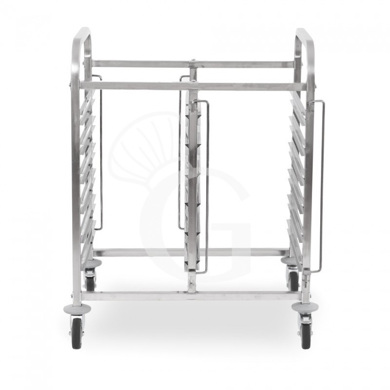 Doppel-Gastronormwagen,  6+6 GN 1/1 Blech, B 750 mm x T 555 mm x H 990 mm