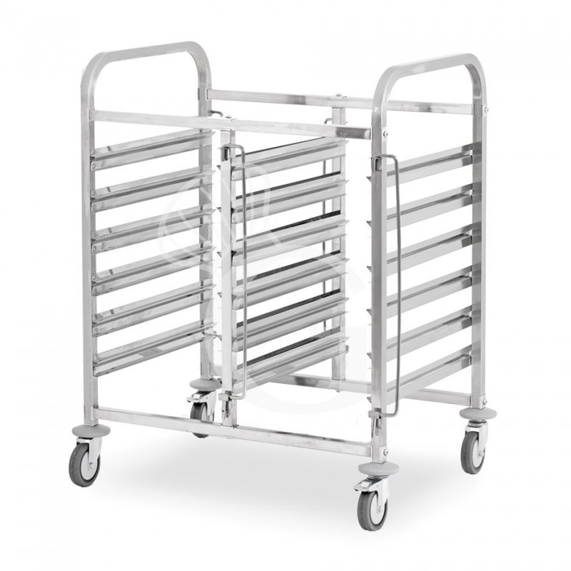 Doppel-Gastronormwagen,  6+6 GN 1/1 Blech, B 750 mm x T 555 mm x H 990 mm