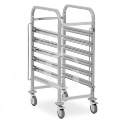 Gastronormwagen,  6 GN 1/1 Blech, B 385 mm x T 550 mm x H 1000 mm