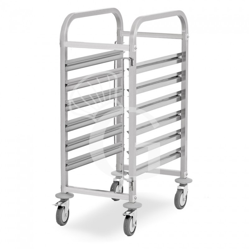 Gastronormwagen,  6 GN 1/1 Blech, B 385 mm x T 550 mm x H 1000 mm