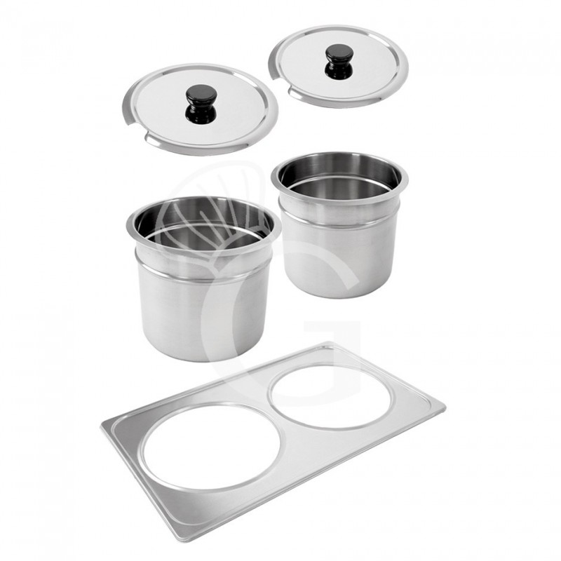 Bain-Marie (B 335 x T 535 x H 320 mm), 2 Becken (je 7 Liter), 1200 W