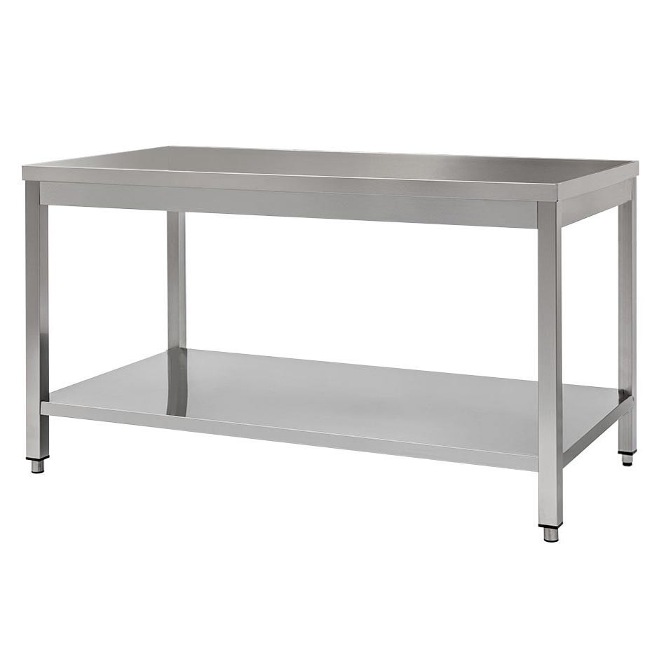 Edelstahltisch 1 Grundboden B 2000 mm x T 800 mm x H 850 mm