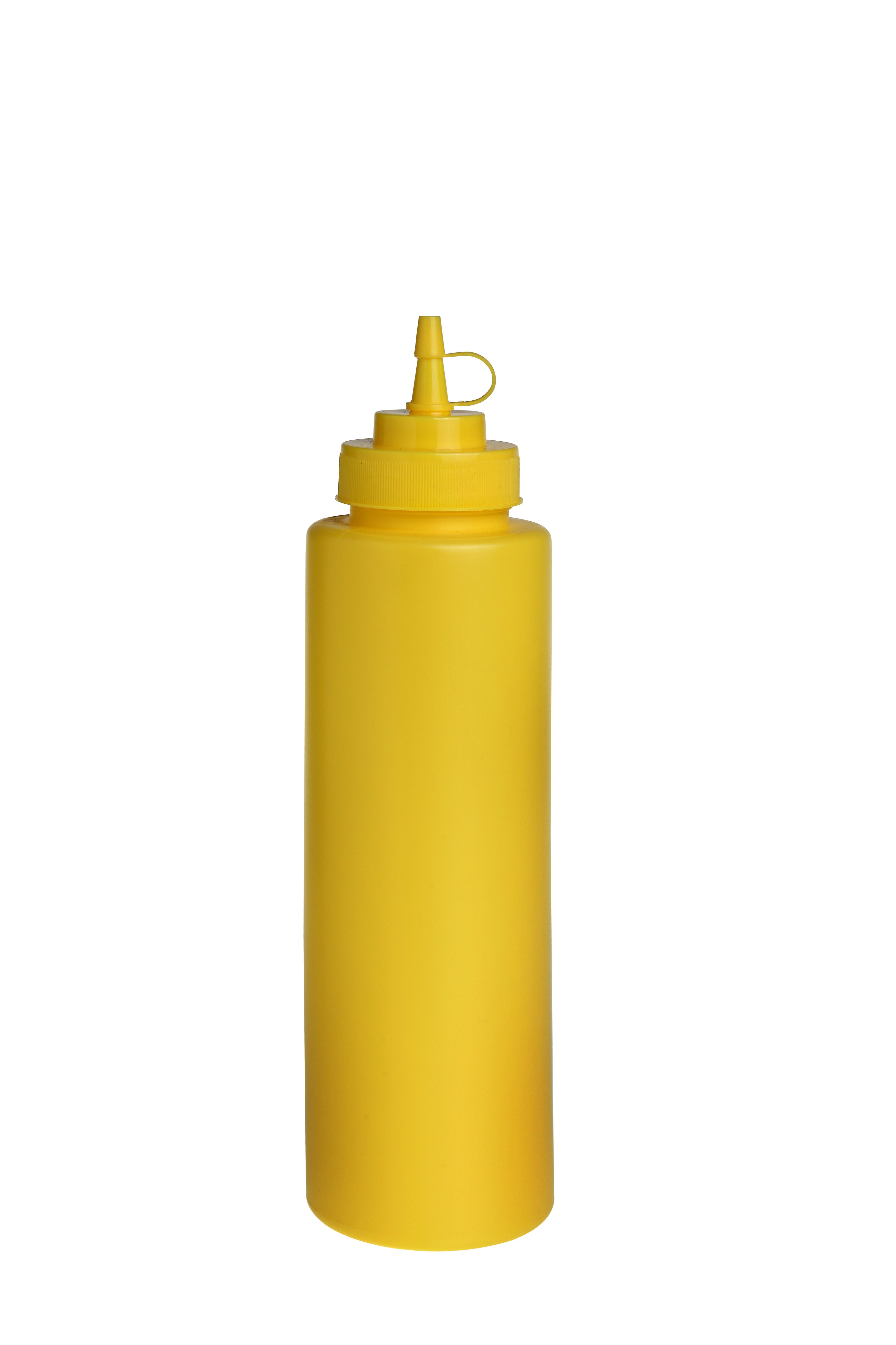 Quetschflasche / Saucenflasche, gelb, 680 gr.