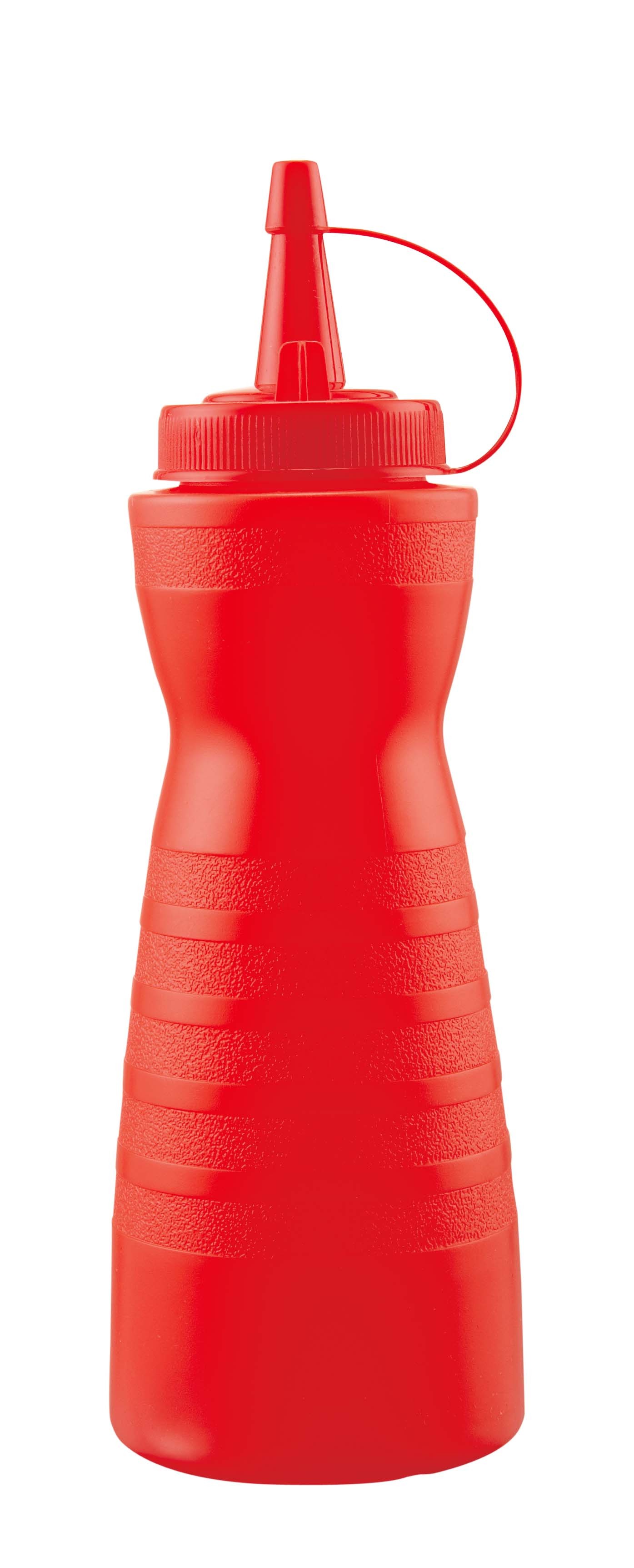 Quetschflasche / Saucenflasche, rot, 680 gr.