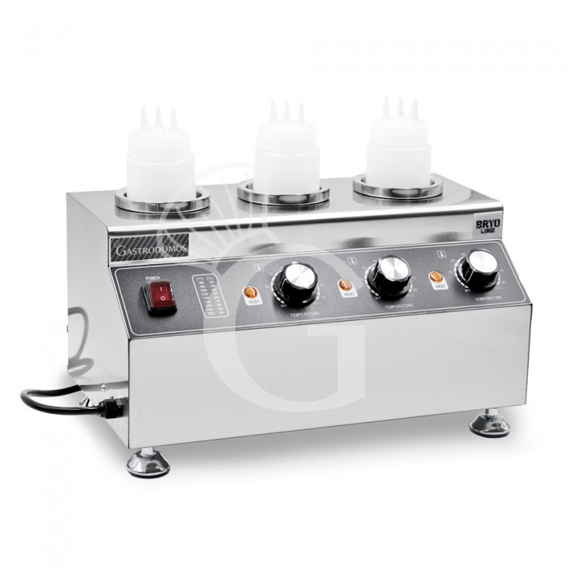 Saucenwärmer für 3 Flaschen (650 ml), elektrisch