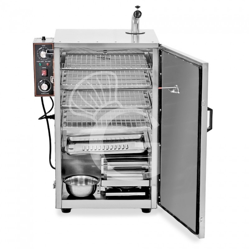 Professioneller Räucherschrank mit 5 Ablagen - B 590 mmx T 405 mm x H 790 mm