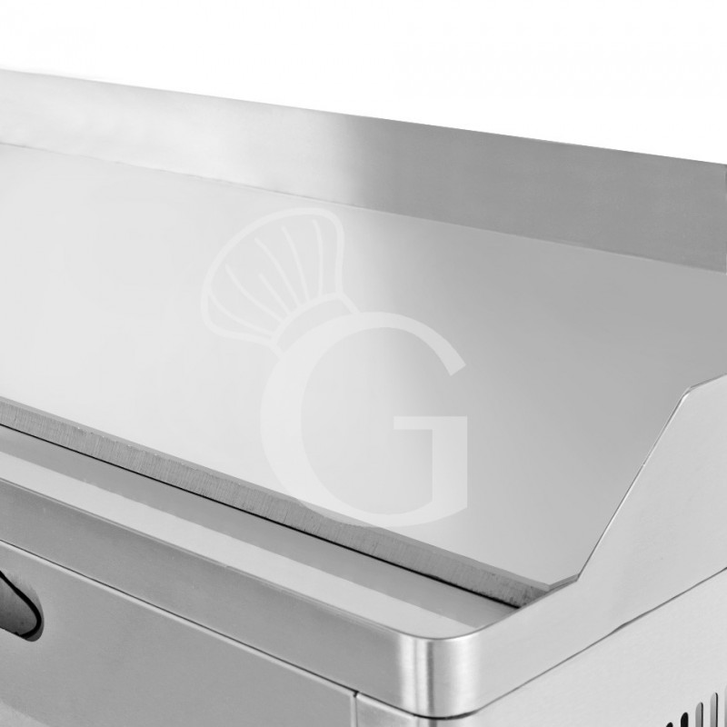 Gas-Bratplatte - glatt (B 1000 mm x T 540 mm x H 325 mm), Tischgerät