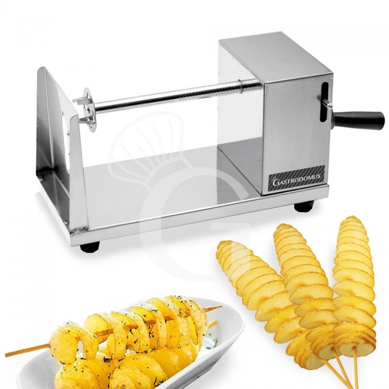 Spiralschneider / Kartoffelschneider, manuell, geeignet für Tornadokartoffel, B 250 mm x T 120 mm x H 140 mm