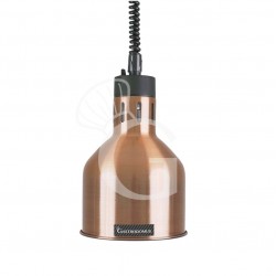 Wärmelampe/Buffetlampe, kupferfarbig, Ø 175 mm, weißes Licht