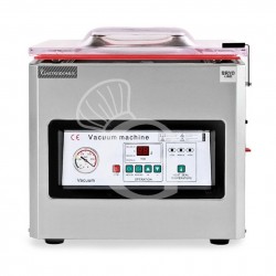 Kammer-Vakuumierer Edelstahl, Schweißbalken 390 mm, B 490 mm x T 540 mm x H 475 mm