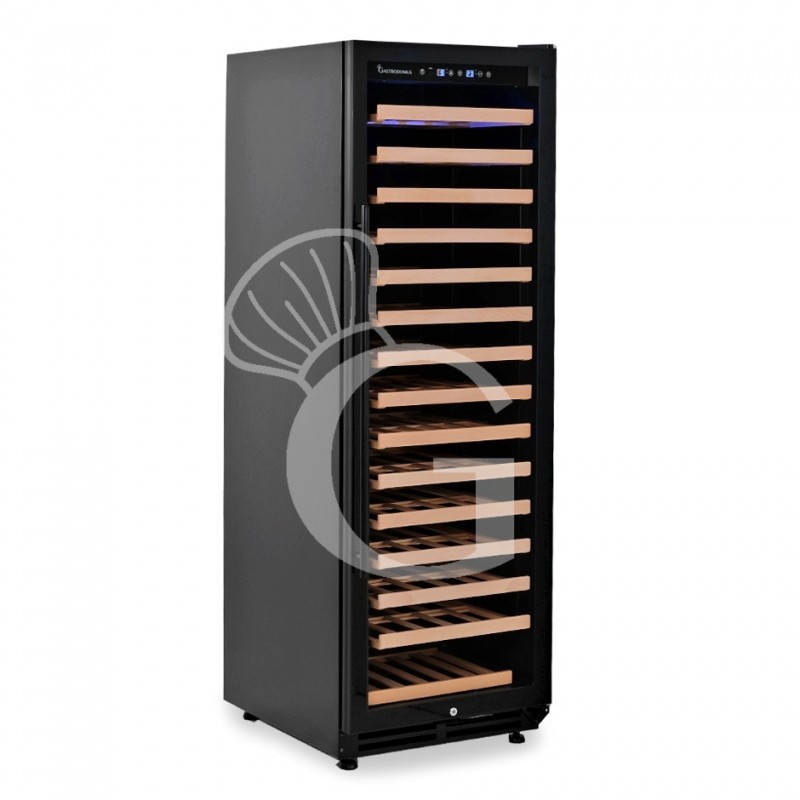 Einbau-Weinkühlschrank (420 L), 1 Kühlzone, 15 Fächer, 155 Flaschen, +5°C/+22°C, Umluftkühlung