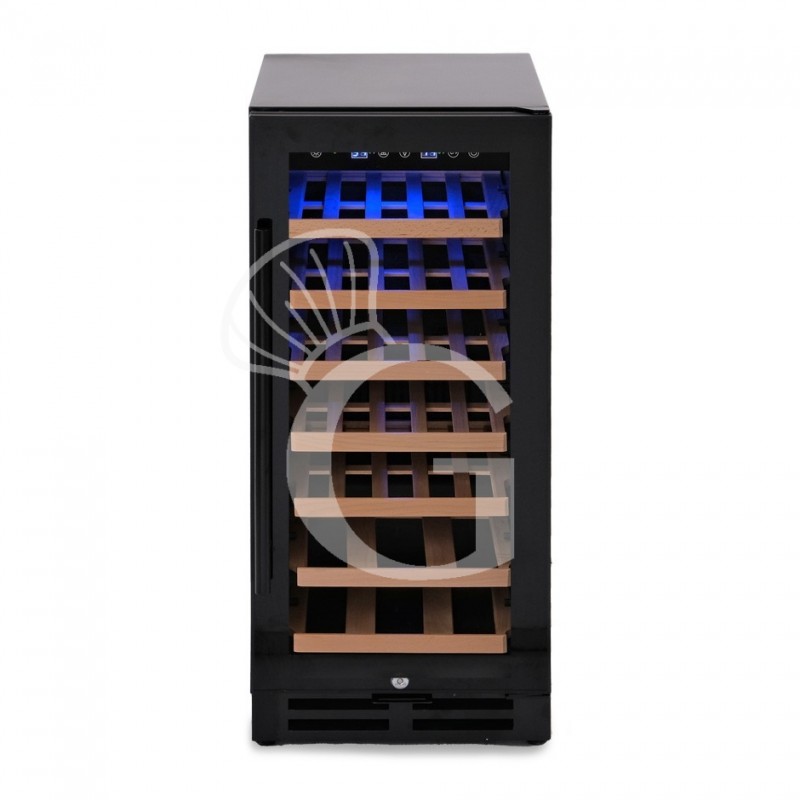 Einbau-Weinkühlschrank, Weinklimaschrank (100 Liter), 7 Fächer, 31 Flaschen, Temperatur +5°C/+22°C