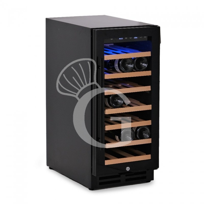 Einbau-Weinkühlschrank, Weinklimaschrank (100 Liter), 7 Fächer, 31 Flaschen, Temperatur +5°C/+22°C