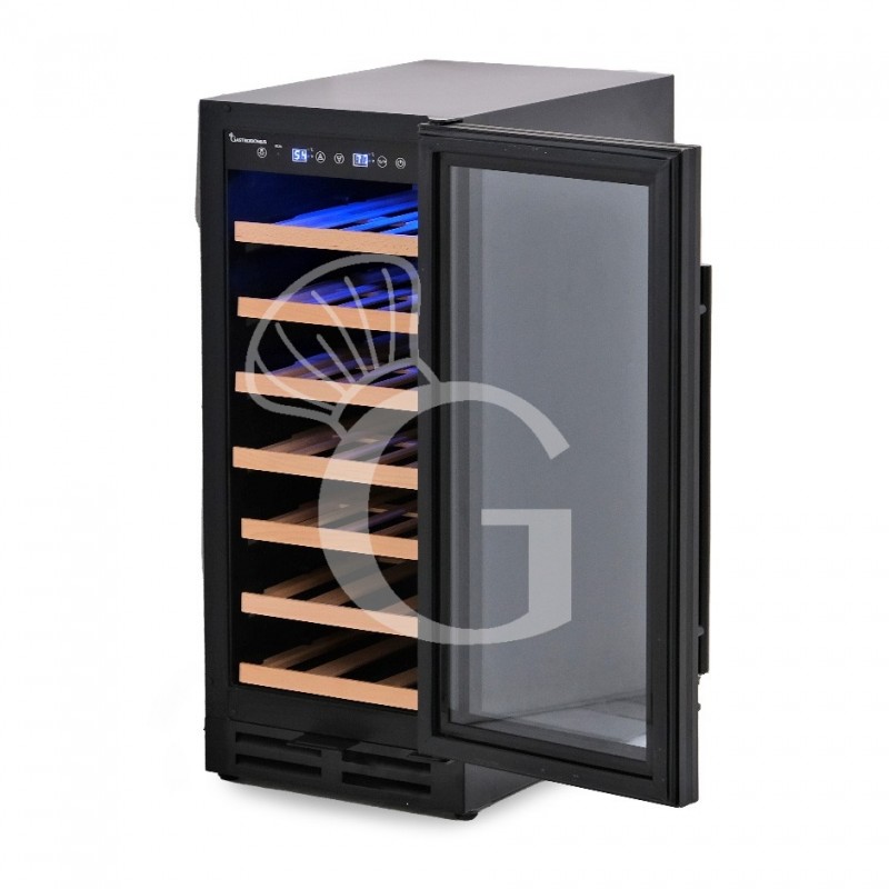 Einbau-Weinkühlschrank, Weinklimaschrank (100 Liter), 7 Fächer, 31 Flaschen, Temperatur +5°C/+22°C