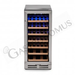 Weinkühlschrank, Getränkekühlschrank Klein, Weinkühlschränke 46 Liter 12  Flaschen, 3–18 °C, Mini Kühlschrank Glastür, Flaschenkühlschrank mit