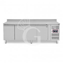 Tavolo refrigerato - 4 porte - alzatina - Prof. 600 -2°C/+8°C - tropicalizzato