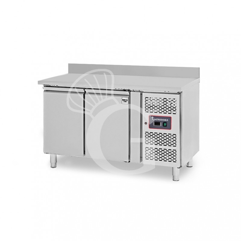 Kühltisch, 2-türig, Aufkantung, Tiefe 700 mm, -2°C/+8°C, Energieklasse E