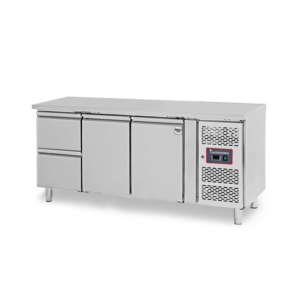 Kühltisch, 2-türig, 2 Schubladen, Tiefe 700 mm, -2°C/+8°C