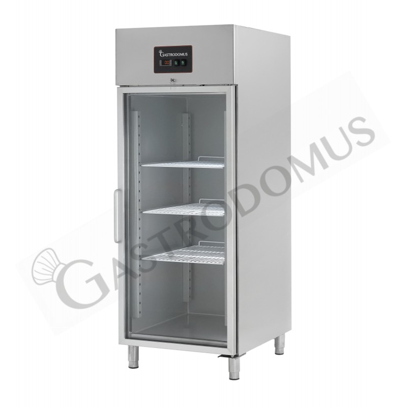 Kühlschrank (650 Liter), Umluftkühlung, Glastür, Temperatur -2°C /+8°C