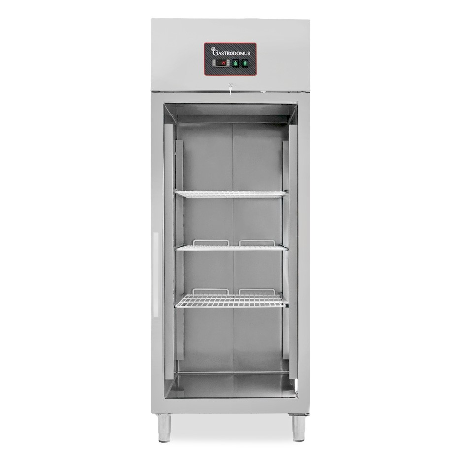 Kühlschrank (650 Liter), Umluftkühlung, Glastür, Temperatur -2°C /+8°C