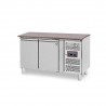 Konditorei-Kühltisch, 2-türig, Tiefe 800 mm, -2°C/+8°C, Granitplatte, Energieklasse C