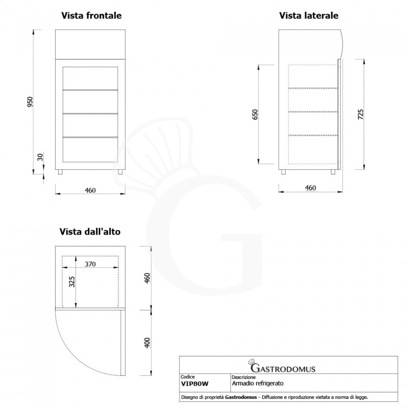 Weißer Mini-Getränkekühlschrank (60 L), Umluftkühlung, Temperatur 0°C/+10°C, Flügeltür