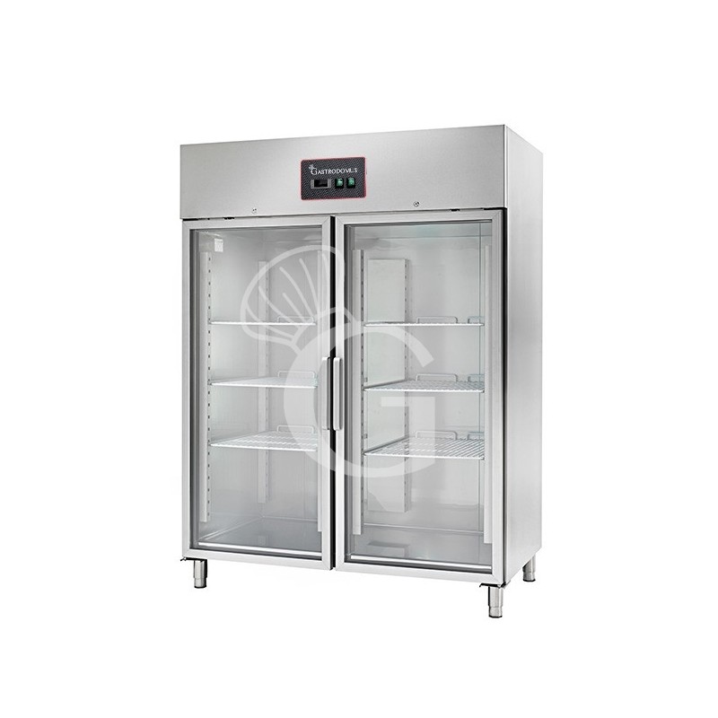 Kühlschrank (1333 Liter), Umluftkühlung, 2 Glastüren, -2°C /+8°C