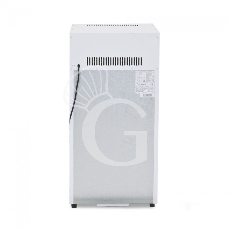 Weißer Mini-Getränkekühlschrank (60 L), Umluftkühlung, Temperatur 0°C/+10°C, Flügeltür