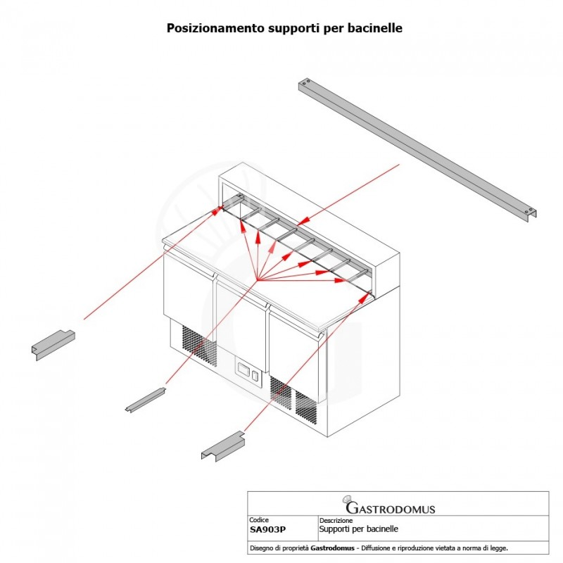 Technische Zeichnung mit Maßen