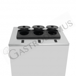Elektrischer Weinkühler/Schnellkühler, Tischgerät, für 3 Flaschen, B 630 mm  x T 370 mm x H 720 mm, mit Räder