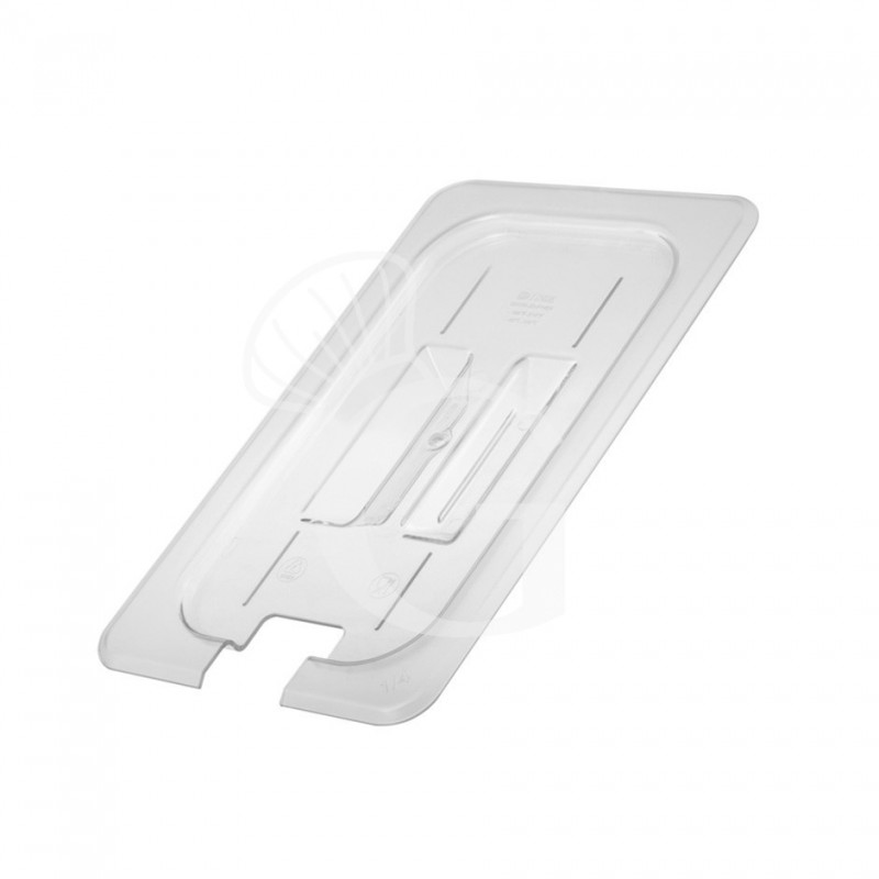 Deckel GN 1/2 mit Loch für Schöpfkelle, Polycarbonat, B 325 mm x T 265 mm