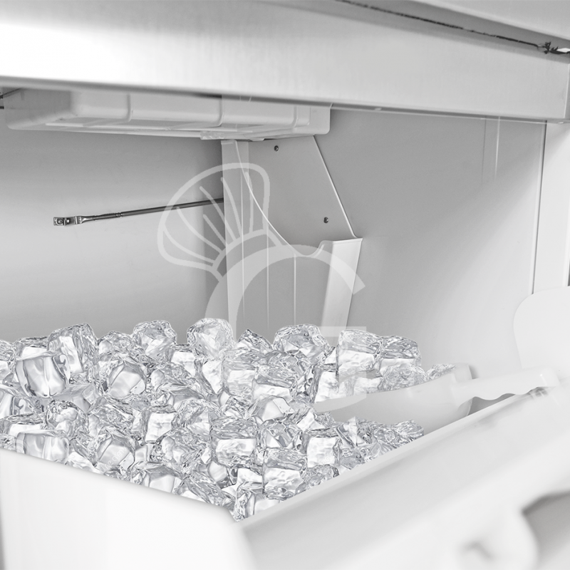 Eiswürfelmaschine - Hohleiskegel, 90kg/24h, einphasig