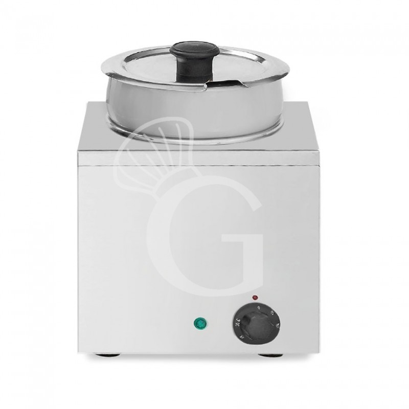 Bain-Marie Hot-Pot, elektrisch, für Schokolade, 1 Einsatztopf (3,5 Liter), B 210 mm x T 210 mm x H 320 mm Bain-Marie Hot-Pot, elektrisch, für Schokolade, 1 Einsatztopf (3,5 Liter), B 210 mm x T 210 mm x H 320 mm