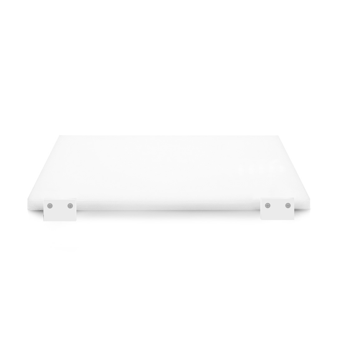 Schneidebrett mit Anschlag, Polyethylen, B 500 mm x T 350 mm x H 20 mm